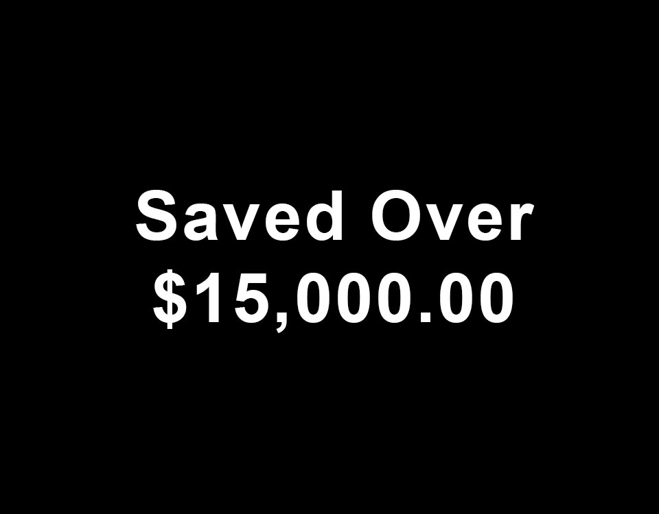 Customer saved over $15,000 with an honest second opinion